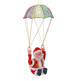 Parachute Christmas Ornaments Lovely Shape Safe Eco Friendly Fleece PC Christmas Hanging Ornament Parachute for Kids Somersault - Side View
