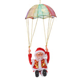 Parachute Christmas Ornaments Lovely Shape Safe Eco Friendly Fleece PC Christmas Hanging Ornament Parachute for Kids Somersault - Top-Down View