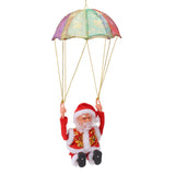 Parachute Christmas Ornaments Lovely Shape Safe Eco Friendly Fleece PC Christmas Hanging Ornament Parachute for Kids Somersault - 45-Degree Angle
