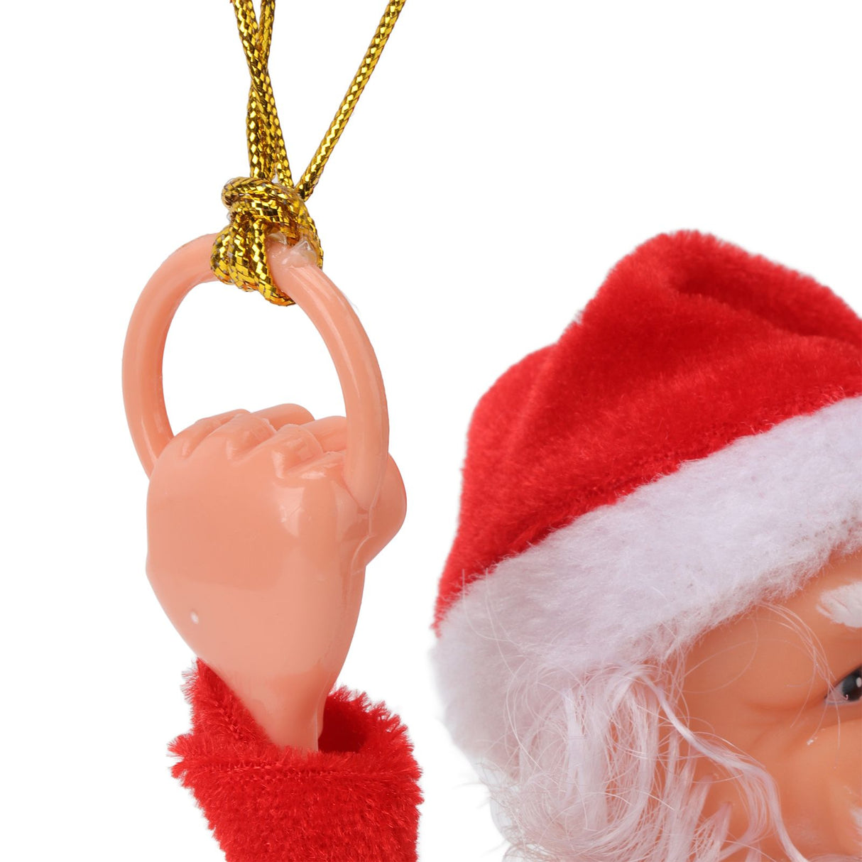 Parachute Christmas Ornaments Lovely Shape Safe Eco Friendly Fleece PC Christmas Hanging Ornament Parachute for Kids Somersault