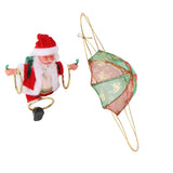 Parachute Christmas Ornaments Lovely Shape Safe Eco Friendly Fleece PC Christmas Hanging Ornament Parachute for Kids Circling - Side View