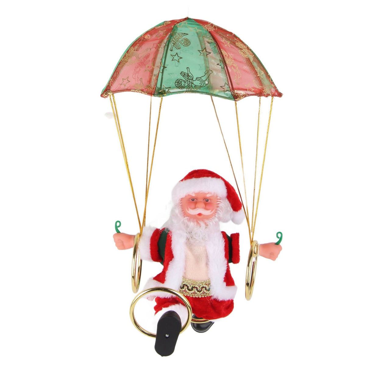 Parachute Christmas Ornaments Lovely Shape Safe Eco Friendly Fleece PC Christmas Hanging Ornament Parachute for Kids Circling