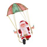 Parachute Christmas Ornaments Lovely Shape Safe Eco Friendly Fleece PC Christmas Hanging Ornament Parachute for Kids Circling