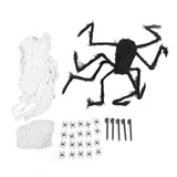 Cobweb and Spider Terror Decoration Soft with 40g Cotton White and Black Spider Cobweb Props for Halloween