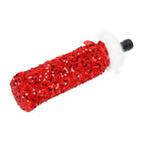 Christmas Wine Bottle Cover Beautiful Shiny Sequin Cloth Decorative Bottle Sleeve Cover for Christmas Parties Red - Side View