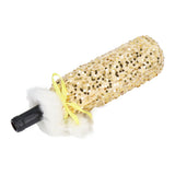 Christmas Wine Bottle Cover Beautiful Shiny Sequin Cloth Decorative Bottle Sleeve Cover for Christmas Parties Gold - Close-Up Angle