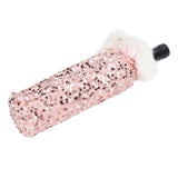 Christmas Wine Bottle Cover Beautiful Shiny Sequin Cloth Decorative Bottle Sleeve Cover for Christmas Parties Rose Gold - Side View