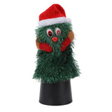 Tabletop Christmas Tree Musical Rotatable Cute Plant Shape Christmas Tree Figurine Decoration