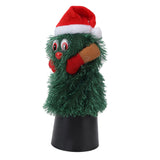 Tabletop Christmas Tree Musical Rotatable Cute Plant Shape Christmas Tree Figurine Decoration