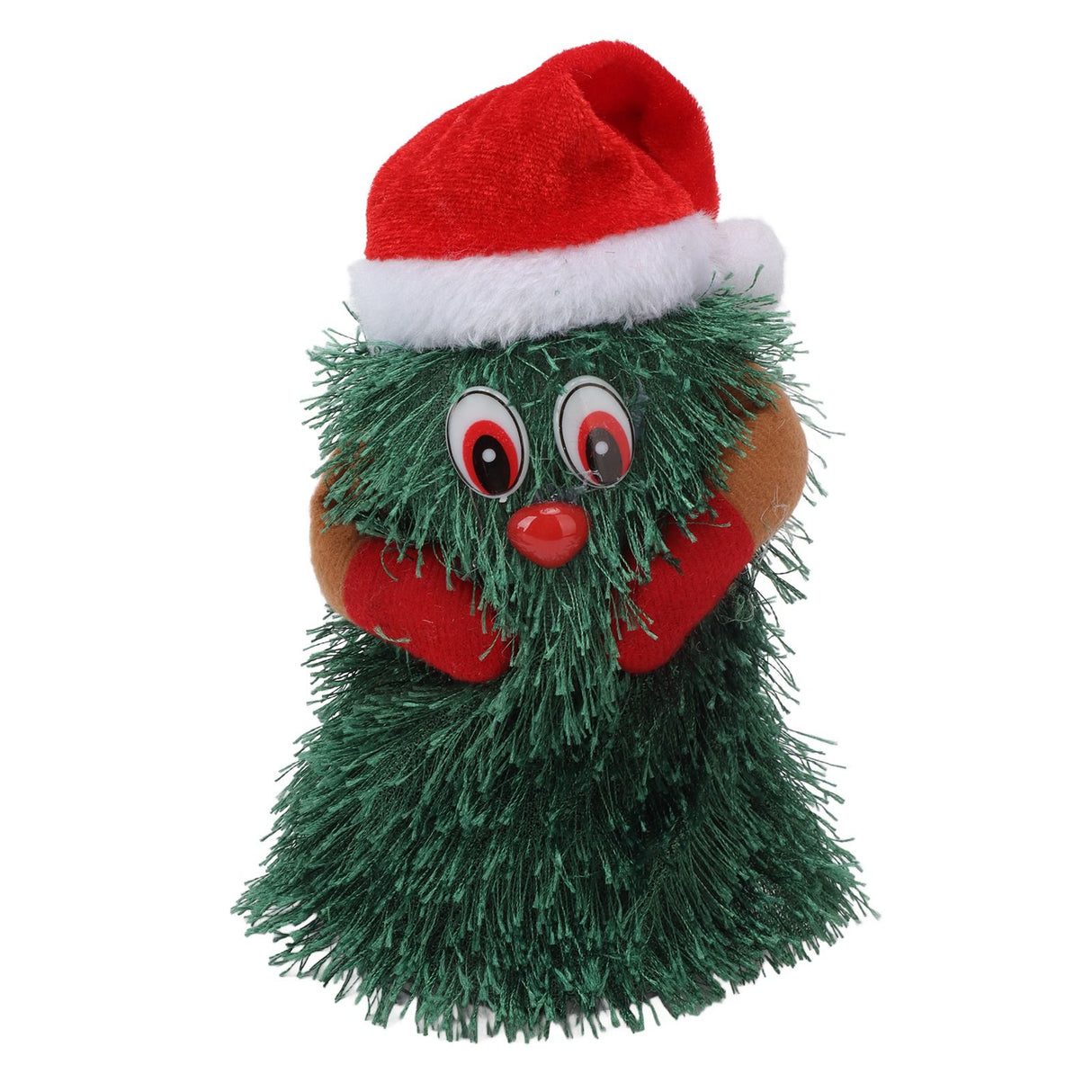 Tabletop Christmas Tree Musical Rotatable Cute Plant Shape Christmas Tree Figurine Decoration