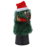 Tabletop Christmas Tree Musical Rotatable Cute Plant Shape Christmas Tree Figurine Decoration
