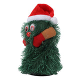 Tabletop Christmas Tree Musical Rotatable Cute Plant Shape Christmas Tree Figurine Decoration