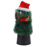 Tabletop Christmas Tree Musical Rotatable Cute Plant Shape Christmas Tree Figurine Decoration