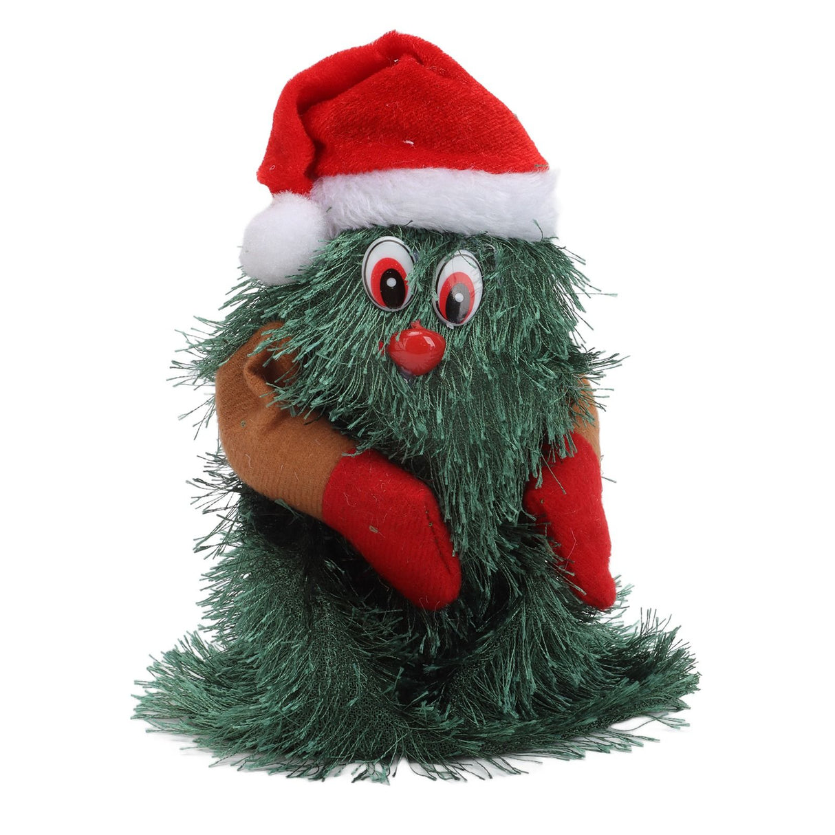 Tabletop Christmas Tree Musical Rotatable Cute Plant Shape Christmas Tree Figurine Decoration