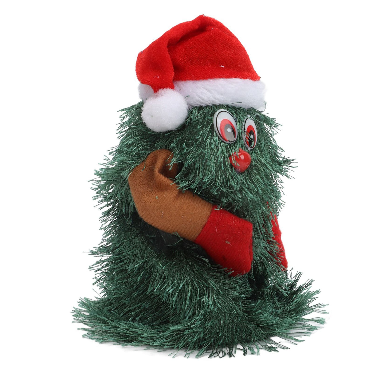 Tabletop Christmas Tree Musical Rotatable Cute Plant Shape Christmas Tree Figurine Decoration