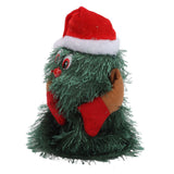 Tabletop Christmas Tree Musical Rotatable Cute Plant Shape Christmas Tree Figurine Decoration