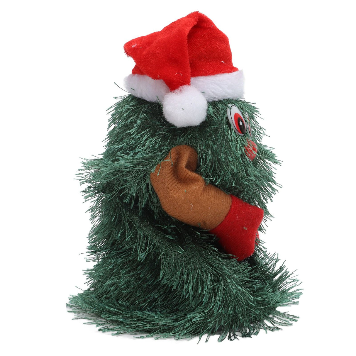 Tabletop Christmas Tree Musical Rotatable Cute Plant Shape Christmas Tree Figurine Decoration
