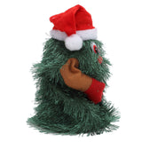 Tabletop Christmas Tree Musical Rotatable Cute Plant Shape Christmas Tree Figurine Decoration