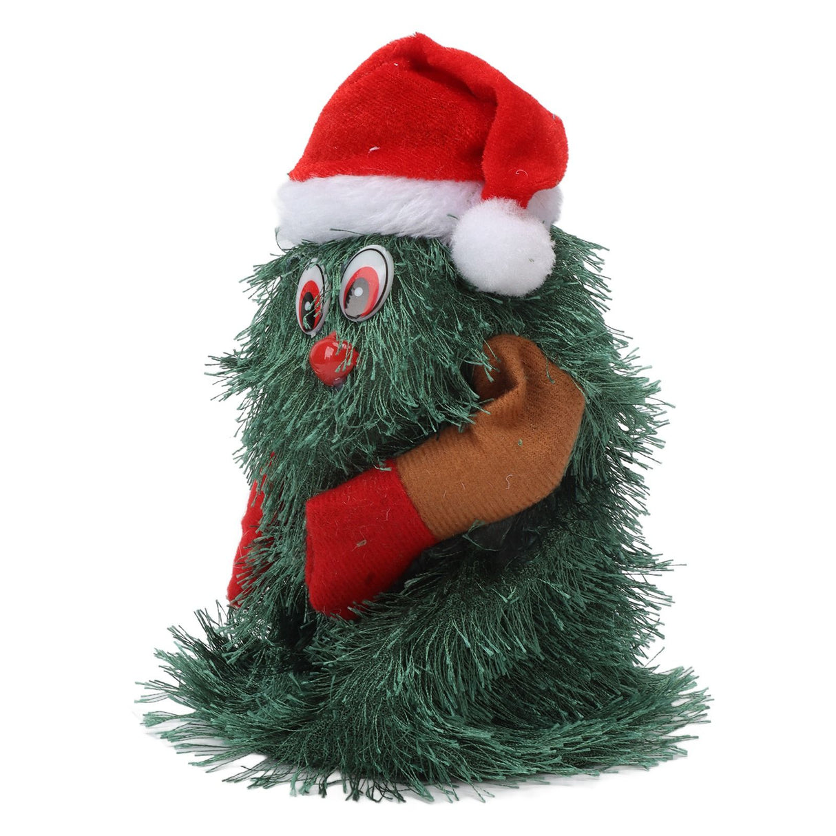 Tabletop Christmas Tree Musical Rotatable Cute Plant Shape Christmas Tree Figurine Decoration