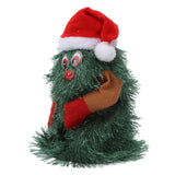 Tabletop Christmas Tree Musical Rotatable Cute Plant Shape Christmas Tree Figurine Decoration