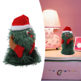 Tabletop Christmas Tree Musical Rotatable Cute Plant Shape Christmas Tree Figurine Decoration - Extra Image