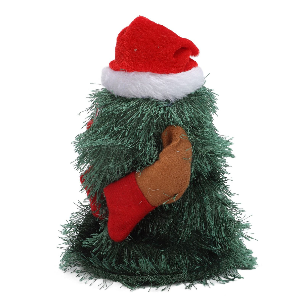 Tabletop Christmas Tree Musical Rotatable Cute Plant Shape Christmas Tree Figurine Decoration