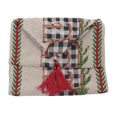 Christmas Table Runner Reusable Washable 1.8m Long Knitted Fabric Table Runner Holiday for Home Cafe Type 2