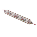 Christmas Table Runner Reusable Washable 1.8m Long Knitted Fabric Table Runner Holiday for Home Cafe Type 2