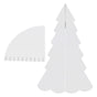 Handmade Christmas Tree Quilting Set Transparent Acrylic DIY Sewing Pattern Template Ruler Tool Set for Bowl Mats Making S