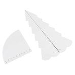 Handmade Christmas Tree Quilting Set Transparent Acrylic DIY Sewing Pattern Template Ruler Tool Set for Bowl Mats Making S