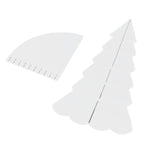Handmade Christmas Tree Quilting Set Transparent Acrylic DIY Sewing Pattern Template Ruler Tool Set for Bowl Mats Making S