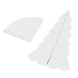 Handmade Christmas Tree Quilting Set Transparent Acrylic DIY Sewing Pattern Template Ruler Tool Set for Bowl Mats Making S - 45-Degree Angle