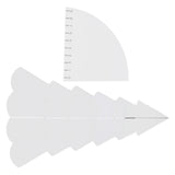 Handmade Christmas Tree Quilting Set Transparent Acrylic DIY Sewing Pattern Template Ruler Tool Set for Bowl Mats Making S