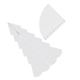 Handmade Christmas Tree Quilting Set Transparent Acrylic DIY Sewing Pattern Template Ruler Tool Set for Bowl Mats Making S