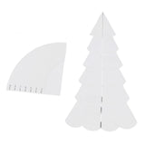 Handmade Christmas Tree Quilting Set Transparent Acrylic DIY Sewing Pattern Template Ruler Tool Set for Bowl Mats Making S
