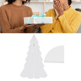 Handmade Christmas Tree Quilting Set Transparent Acrylic DIY Sewing Pattern Template Ruler Tool Set for Bowl Mats Making S - Extra Image