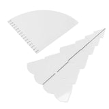 Handmade Christmas Tree Quilting Set Transparent Acrylic DIY Sewing Pattern Template Ruler Tool Set for Bowl Mats Making M