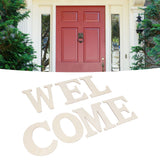 7PCS Welcome Sign Plywood 2mm Thickness Unpainted Welcome Decorative Letters for Wedding Party - Extra Image