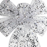 1pcs Christmas Decorative Bows Imitation Hemp Hand Crafted Ribbon Christmas Bow Knot Ornament for Christmas Party Home - 45-Degree Angle