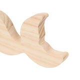 3 Pcs Fish Wood DIY Crafts Whale Tail Ornaments Whale Crafts for Childrens Playthings Toys
