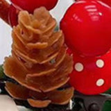 Christmas Antler Hair Clips Cute Exquisite Plush Reindeer Hair Barrettes for Christmas Parties Birthday Parties Cosplay 11# White Net Pine Cone Khaki Antlers
