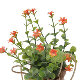Love Hanging Flower Basket Plastic and Linen Hanging Artificial Flower for Home Wedding - Extra Image