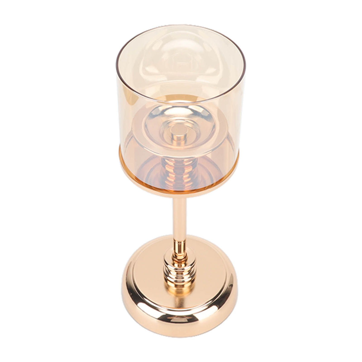 Light Luxury French Candlestick Ornament Table Candle Holder Romantic Candlelight Dinner Decorative Props Champagne Gold