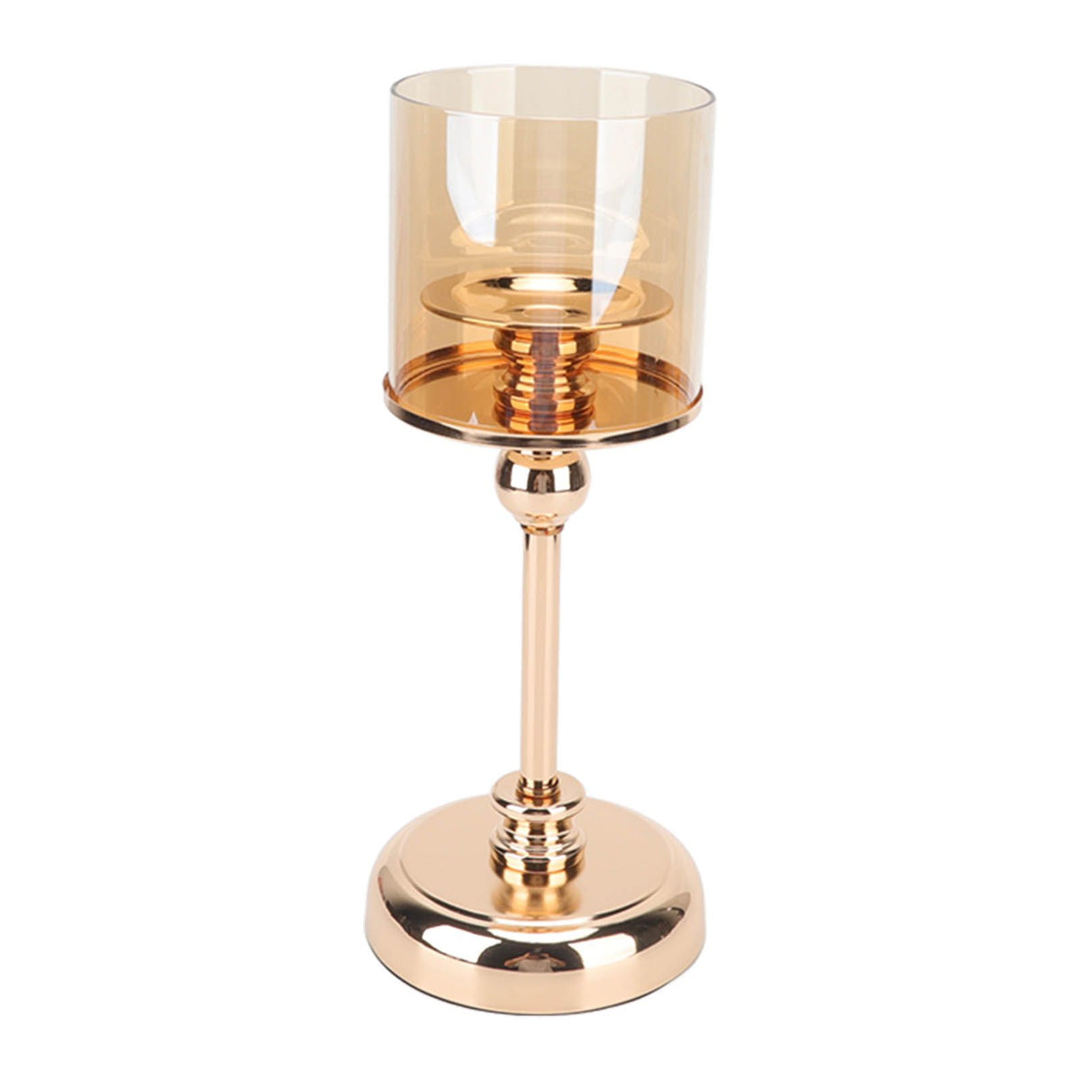 Light Luxury French Candlestick Ornament Table Candle Holder Romantic Candlelight Dinner Decorative Props Champagne Gold
