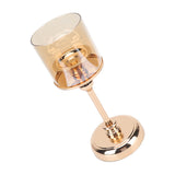 Light Luxury French Candlestick Ornament Table Candle Holder Romantic Candlelight Dinner Decorative Props Champagne Gold