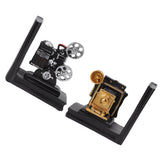 One Pair Shelf Book Ends Movie Projector Designed Resin Bookend Decoration for Study Home Office - Extra Image