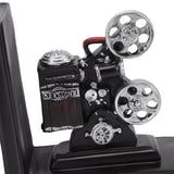 One Pair Shelf Book Ends Movie Projector Designed Resin Bookend Decoration for Study Home Office - Extra Image