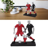 Resign Football Player Statue Soccer Sculpture Figurine Football Statue Decor Soccer Miniatures Figurines Sculpture Crafts Ornaments