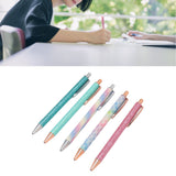 Ballpoint Pens Waterproof Ink Lightweight Portable Plastic Pressing Type Clip Design Writing Ballpoint Pens Set of 5pcs