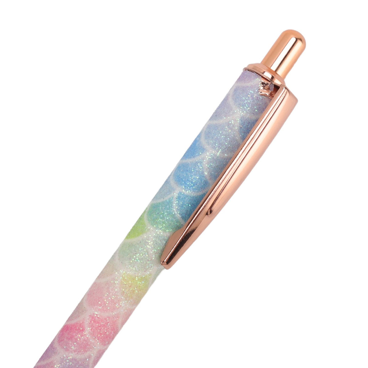 Ballpoint Pens Waterproof Ink Lightweight Portable Plastic Pressing Type Clip Design Writing Ballpoint Pens Set of 5pcs